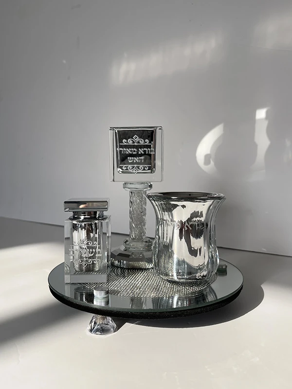 סט הבדלה מהודר מקריסטל