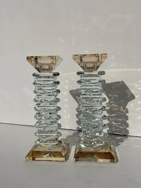 פמוטי קריסטל דגם "אדל"