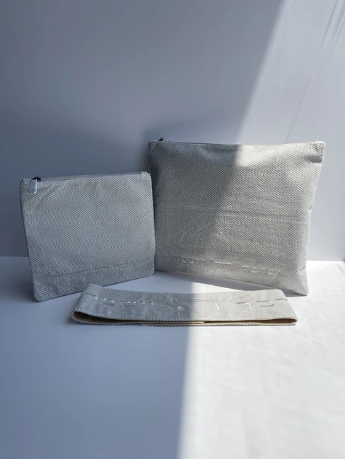 סט כיסויים לטלית תפילין ועטרת תואמת דגם "ניתאי"